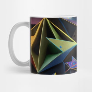 Tetrahedron Geometric Abstract Art 2 Mug